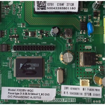 MAIN / FUENTE / SCEPTRE 50043393B01180 / TP.MS3393.PB818 / MODELOS X32 NBNV93GA / X322BV-MQC / PANEL HK315LEDM-OHFRH	 - Imagen 2