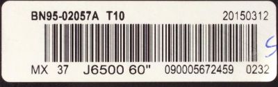 T-CON PARA SMART TV SAMSUNG / NUMERO DE PARTE BN95-02057A / BN41-02291A / BN97-09255A / BN97-08255A / PANEL CY-GJ060HGSV1H / MODELOS UN60JU6400 / UN60JU6500 / UN60JU650D / UN60JU6500FXZA HD01 / UN60JU6400FXZA MH01 / UN60JU6500FXZA HD01 / UN60JU650DFXZA - Imagen 2