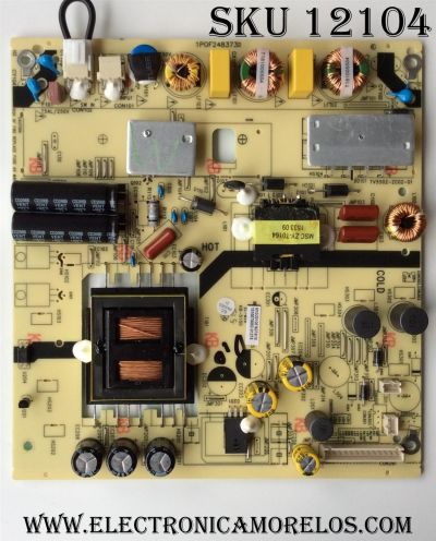 FUENTE DE PODER / JVC 1010078002 / M10/2010016074/18 / 1P0F248373D / 1POF248373D / TV5502-ZC02-01 / PANEL V500HK1-PE8 / MODELO LT50EM76	