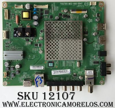 MAIN VIZIO 756TXFCB02K0740 / GXFCB02K074 / GXFCB02K0740 / XFCB02K074 / XFCB02K0740 / 715G7911-M02-000-004T / GXFCB02K074010Q  / MODELO D40-D1 LTBETVFS  D40-D1 LTBETVCS  / D40-D1 LTTETVCS / D40-D1 LTTETVFS / PANEL TPT400LA-HN02.S REV:SG02B	