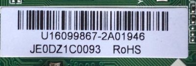MAIN / RCA U16099867 / T.MS3393.81 / AE0010603 / PANEL JEODZ1C0093-12V / MODELO RLED6090 - Imagen 2