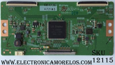 T-CON ORIGINAL PARA TV LG / NUMERO DE PARTE 6871L-4221A / 6870C-0535C / 4221A / PANEL LC490EGE (FH)(M1) / MODELOS 49UF6430-UB / 49UF6430-UB AUSYLJR / 49UF6430-UB BUSYLJR