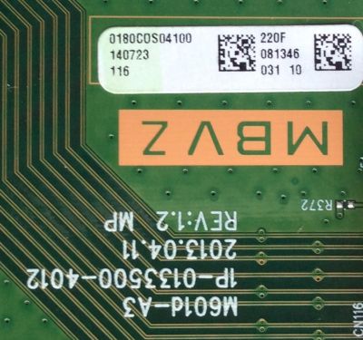 MAIN / VIZIO Y8386220F / 0180C0S04100 / 01-80COS041-00 / Y8386220S / 220F / 220 / 1P-0133500-4012 / MODELO M801I-A3 LFTROYEQ / M801I-A3 LFTROYEP /  PANEL JE800D3LA9N	 - Imagen 2