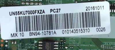 MAIN PARA TV SAMSUNG / NUMERO DE PARTE BN94-10781A / BN41-02528A / BN97-10970A / BN97-10971A / BN9410781A / PANEL'S CY-GK055HGEV2V / CY-KK055HGLV3H / MODELO UN55KU7000 / UN55KU7000FXZA FA01 - Imagen 2