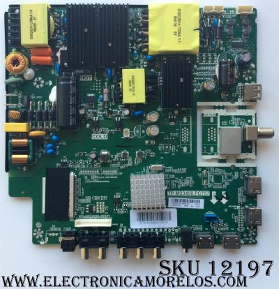 MAIN / FUENTE (COMBO) / VIDAO H16102374 7/ TP.MS3458.PC757 / PANEL LSC550FJ13-W / MODELO 55''	