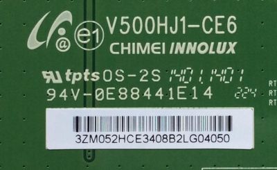 T-CON / LG V500HJ1-CE6 / 3ZM052HCE / MODELO 65UH615A-UC.BUSWLJR / PANEL LC650EGE(FJ)(M3)	 - Imagen 2