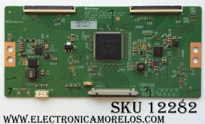 T-CON / LG 6871L-3874A / 3874A / 6870C-0538A / MODELO 60UB8200-UH.AUSWLJR / PANEL LC600EQE(PG)(M1)	