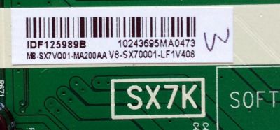 MAIN / HITACHI M8-SXVQ01-MA200AA / V8-SX70001-LF1V408 / 40-SX7KNA-MAG4HG / SX7K / MODELO 55R7	 - Imagen 2