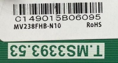 MAIN / SCEPTRE 149015B / T.MS3393.53 / MODELO E248BV-FMQ / PANEL MV238FHB-N10	 - Imagen 2