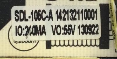 FUENTE DE PODER / SCEPTRE SDL-105C-A / 142132110001 / MODELO E248BV-FMQ / PANEL MV238FHB-N10	 - Imagen 2