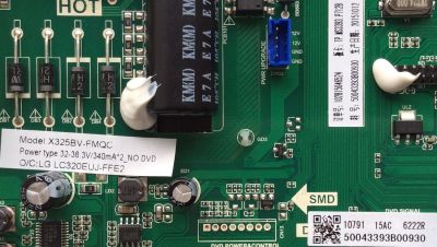 MAIN / FUENTE / SCEPTRE 50043393B00930 / TP.MS3393.P712 / MODELO X325BV-FMQC / PANEL LC320EUJ-FFE2	 - Imagen 2