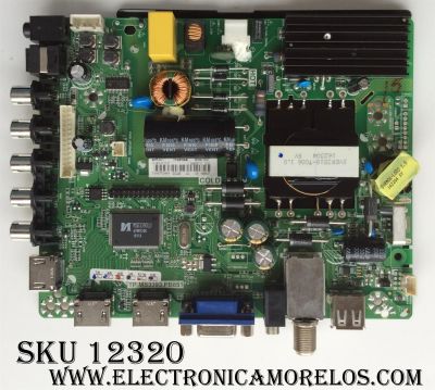 MAIN FUENTE (COMBO) PARA TV HISENSE / NUMERO DE PARTE 199837 / TP.MS3393.PB851 / HU40M2160F / PANEL JHD400DF-E31 / MODELO 40H3C1