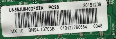 MAIN PARA TV SAMSUNG NUMERO DE PARTE BN94-10703B / BN41-02443A / BN97-10587G / MODELO UN55JU640DFXZA TD01 / PANEL CY-GJ055HGLVAH	 - Imagen 2