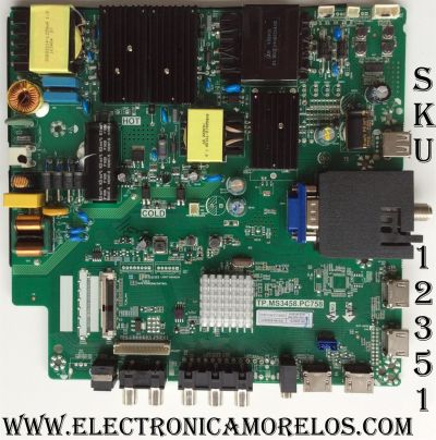 FUENTE / MAIN / (COMBO) / SCEPTRE A16089743 / TP.MS3458.PC758 / MODELO U55 / PANEL HV550QUB-N80	