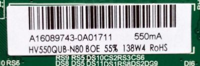 FUENTE / MAIN / (COMBO) / SCEPTRE A16089743 / TP.MS3458.PC758 / MODELO U55 / PANEL HV550QUB-N80	 - Imagen 2