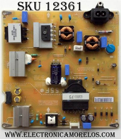 FUENTE DE PODER PARA TV LG / NUMERO DE PARTE EAY64549101 / EAX67209101 / LGP55DJ-17F1 / EAX67209101(1.4) / 64549101 / PANEL NC550DUE-AAFX1 / MODELOS 55LJ5500-UA / 55LJ5500-UA.AUSYLOR / 55LJ550M-UB / 55LJ550M-UB.BUSYLJR