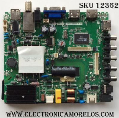 MAIN / FUENTE / (COMBO) / ELEMENT L16021362 / SY16090 / TP.MS3393.PB801 / MODELO ELEFW3916 / PANEL T390XVN01.0	