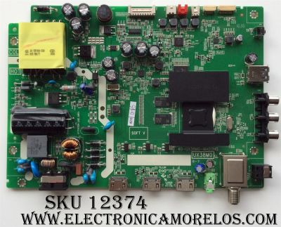MAIN / FUENTE / (COMBO) T8-40NAZP-MA2 / V8-UX38001-LF1V029 / GTC000844A / 40-UX38M0-MAD2HG / PANEL LVF400SS0T E23 V1 / MODELO 40FS3750 40FS3750TOAA / MAS MODELOS EN DESCRIPCION