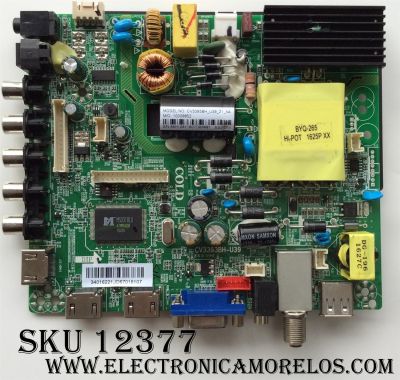 MAIN FUENTE (COMBO) PARA TV ELEMENT / NUMERO DE PARTE 34016221 / CV3393BH-U39 / 10009852 / CV3393BH_U39_21_N4 / PANEL LSC400HN02-8 / MODELO ELEFW4016 LE-40GDXB-B3