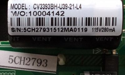 MAIN / FUENTE / (COMBO) / ELEMENT 34015189 / 5CH2793 / CV3393BH-U39 / MODELO ELEFW408	 - Imagen 3