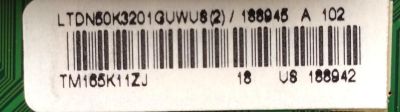 MAIN / HISENSE 188945 / RSAG7.820.6591/ROH / LTDN50K3201GUWUS / 188942 / PANEL HD500DU-B52(100)S0\GM\ROH / DISPLAY T500QVN02.0 / MODELO 50H7C - Imagen 2