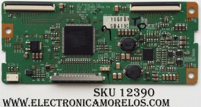 T-CON / VIZIO 6871L-1668B / 6870C-0266A / 1668B / MODELO VO32LFHDTV10A / PANEL LC320WUN(SA)(A1)	