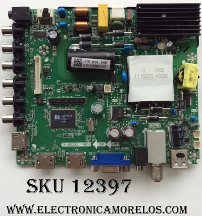 MAIN / FUENTE / (COMBO) / QUASAR 50043393B01300 / TP.MS3393.PB801 / MODELO SQ5003 / PANEL V500HJ1-PE8 REV.C7	