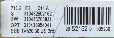 MAIN / PHILIPS 310432852162 / 3104.313.61962 / 3104.303.50842 / MODELO 42PFL5432D/37	 - Imagen 2
