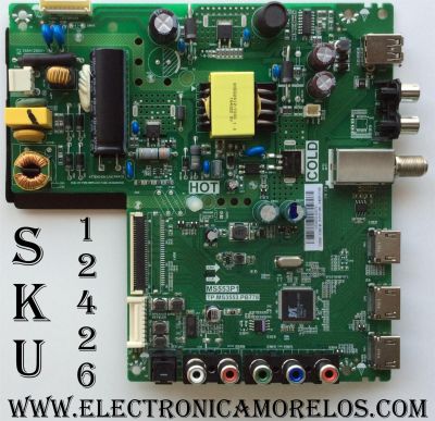 MAIN / FUENTE / TCL L16106102 / GTC000895A / T8-32NA27-MA1 / V8-MS553P1-LF1V060 / 02-SHY53P1-CHNA01 / TP.MS3553.PB778 / MS553P1 / MODELO 32D100 / PANEL LVW320CS0T	