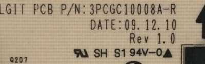 FUENTE DE PODER / LG EAY60803301 / 60803301 / 3PCGC10008A-R / SUSTITUTAS  EAY60803401 /  EAY60803101 /  MODELO 47LE530C-UC AUSWLJR / 47LE5400-UC AUSWLJR / 47LE5500-UA AUSWLUR/  47LE5500-UC / 47LE7300-UA AUSWLUR - Imagen 3