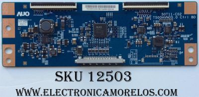 T-CON ORIGINAL PARA TV SAMSUNG / NUMERO DE PARTE 55.50T12.C03 / 5550T12C03 / 50T11-C02 / T500HVN05.0 / PARTES SUSTITUTAS 55.50T12.C09 / 55.39T05.C02 / 55.39T05.C06 / PANEL HF500BGA-B2 / MODELO UN50F5500AFXZA BH05 / UN50F5500AFXZA DH03 / NS-50D40SNA14