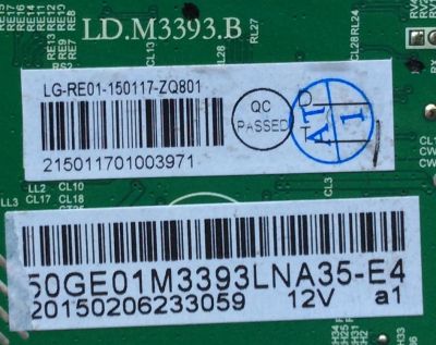 MAIN / RCA 50GE01M3393LNA35-E4 / LD.M3393.B / 0117-ZQ801 / MODELO LED50B45RQ	 - Imagen 2