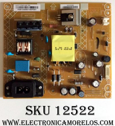 FUENTE DE PODER / VIZIO PLTVFE491XA06 / 715G6863-P01-000-002S / (Q)PLTVFE491XA06 1643 / MODELO D24HN-D1 LTTUUNBS	