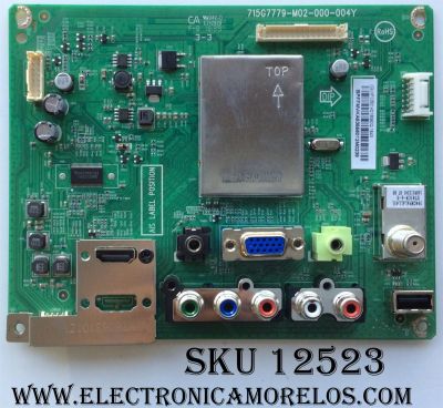 MAIN PARA TV VIZIO / NUMERO DE PARTE XFCB01K018 / 715G7779-M01-000-004Y / 756TXFCB01K018 / 756TXFCB01K0180 / XFCB01K0180 / MODELO D24HN-D1 LTTUUNBS