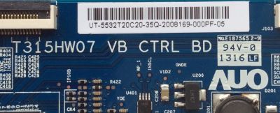 T-CON  VIZIO / INSIGNIA / SCEPTRE / 55.32T20.C20 / 5532T20C20 / T315HW07 VB / 31T14-C0J / MODELOS M321i-A2 LWJ2OPAQ / NS-32E400NA14 / X325BV-FMDR8 / CE-VT320-NB / PANEL O320FWSS01 - Imagen 2