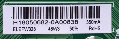 MAIN / FUENTE / ELEMENT H16050682 / TP.MS3393T.PB758 / MODELO ELEFW328	 - Imagen 2