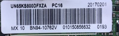 MAIN PARA TV SAMSUNG / NUMERO DE PARTE BN94-10762V / BN41-02504A / BN97-13009A / BN9410762V / PANEL CY-QK065FLLV8H / MODELO UN65KS800 / UN65KS800DFXZA FB03 - Imagen 2