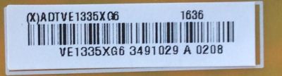 FUENTE DE PODER PARA TV VIZIO / NUMERO DE PARTE ADTVE1335XG6 / 715G6887-P02-007-002M / (X)ADTVE1335XG6 / PANEL TPT550U2-EQLSJA.G REV:SC4C / MODELOS P55-C1 / P55-E1 / P55-C1 LTM7TM / P55-E1 LTM7WM / LTM7WMCT / P55-C1 LTM7TMDS /   LTM7TMAS   - Imagen 2