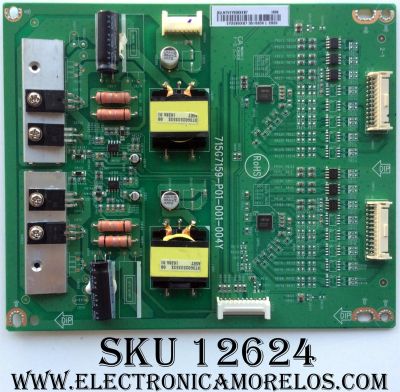DRIVER / VIZIO LNTVEY208XXB7 / 715G7159-P01-001-004Y / (X)LNTVEY208XXB7 / MODELO D50U-D1 LTCWTQGS / PANEL TPT500U1QVN03U	