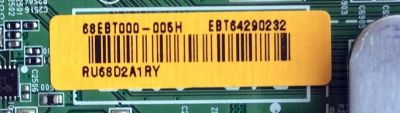 MAIN PARA TV LG / NUMERO DE PARTE EBT64290232 / EAX66882503(1.0) / 64290232 / PANEL LC600EGE (FJ)(M3) / MODELO 60UH615A-UC / 60UH615A-UC.BUSWLJR - Imagen 2