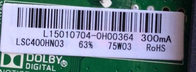 MAIN / FUENTE / AVERA L15010704 / TP.MS3393.PB801 / MODELO 40STC20 / PANEL LSC400HN03	 - Imagen 2