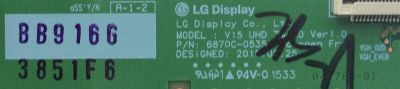 T-CON PARA TV LG / NUMERO DE PARTE 6871L-3851F / 6870C-0535C / 3851F / PANEL LC550EGE (FH)(M1) / MODELOS 55UF6430-UB / 55UF6450-UA / 55UF6800-UA / 55UF6430-UB.AUSYLJR / 55UF6450-UA AUSYLJR / 55UF6450-UA BUSYLJR / 55UF6800-UA.BUSYLJR - Imagen 2