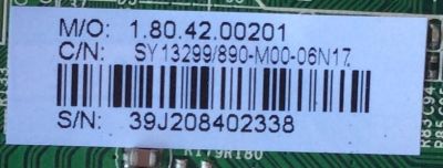 MAIN / SHARP 39J2084 / 890-M00-06N17 / CV3393BH-C / SY13299 / MODELO LC-60LE452U	 - Imagen 2