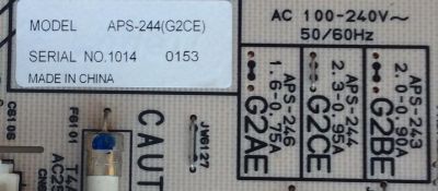 FUENTE DE PODER / SONY APS-244(G2CE) / 1-878-988-11	 - Imagen 2
