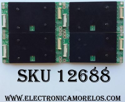 KIT COMPLETO DE LED DRIVER PARA TV VIZIO 4K SMART TV / NUMERO DE PARTE LNTVFY12ZXXA5 / LNTVFY12ZXXA1 / LNTVFY12ZXAA1 / 715G7530-P01-001-004Y / 715G7530-P02-000-004Y / 715G7530-P01-002-004Y / PANEL TPT550U2-EQLSJA.G REV:SC4C / MODELO P55-C1 / P55-C1 LTM7TM