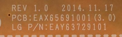 FUENTE DE PODER / LG EAY63729101 / EAX65691001(3.2) / 63729101 / LGP4955-15UL6 / MODELOS 55UF7600-UJ.BUSYLJR / 55UF6700-UC AUSYLJR / 55UF6700-UC BUSYLJR / 55UF7600-UJ AUSYMJR / 55UF7600-UJ BUSYMJR / 55UX340C-UA AUSYMJR  - Imagen 2