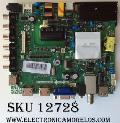 MAIN / FUENTE / AVERA L16010205 / TP.MS3393.PB801 / MODELO 40STC20 / PANEL LSC400HN05	