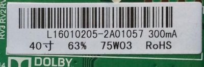 MAIN / FUENTE / AVERA L16010205 / TP.MS3393.PB801 / MODELO 40STC20 / PANEL LSC400HN05	 - Imagen 2