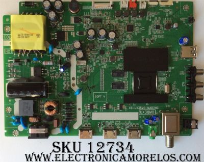 MAIN FUENTE (COMBO) PARA TV TCL / NUMERO DE PARTE T8-40NAZP-MA3 / 40-UX38M0-MAD2HG / UX38M0 / GTC000730A / V8-UX38001-LF1V032 / PANEL LVF400SS0T E23 / MODELO 40FS3750 TTAA