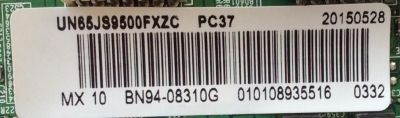 MAIN / SAMSUNG BN94-08310G / BN41-02328 / BN97-09355A / MODELO UN65KU650DFXZA FA01 / PANEL CY-YJ065FLLV1H	 - Imagen 2
